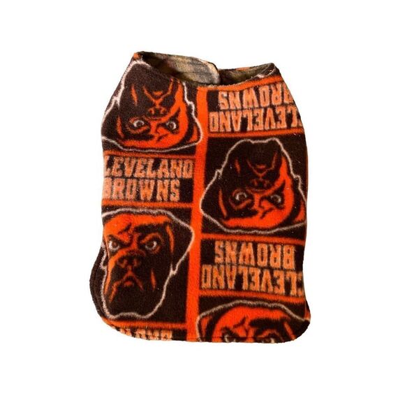 Cleveland Browns football fleece outdoor dog sweater size XS - Picture 2 of 3